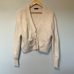 J. Crew Cozy Cream Cardigan Sweater